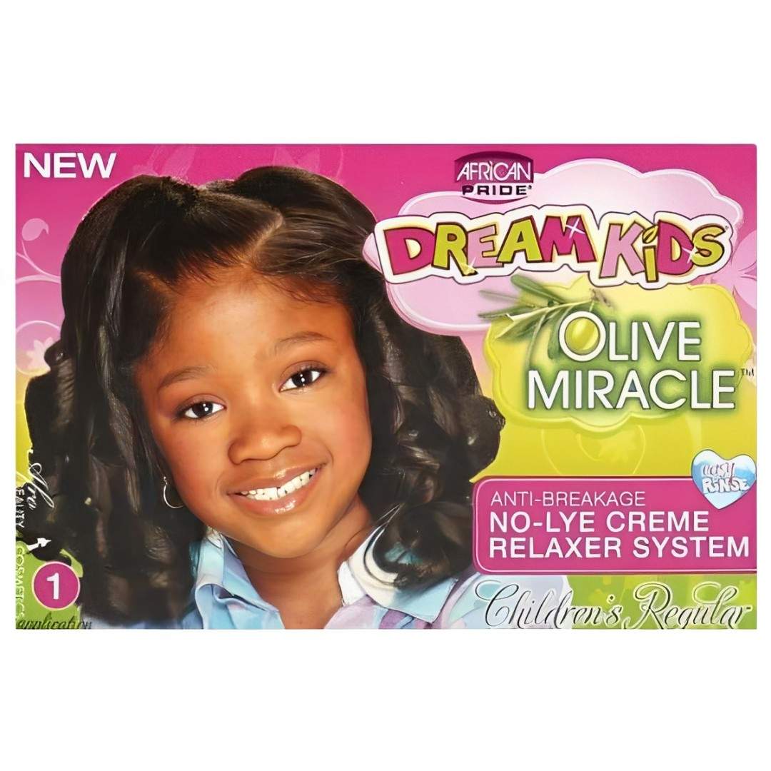 African Pride Dream Kids Olive Relaxer Kit Regular