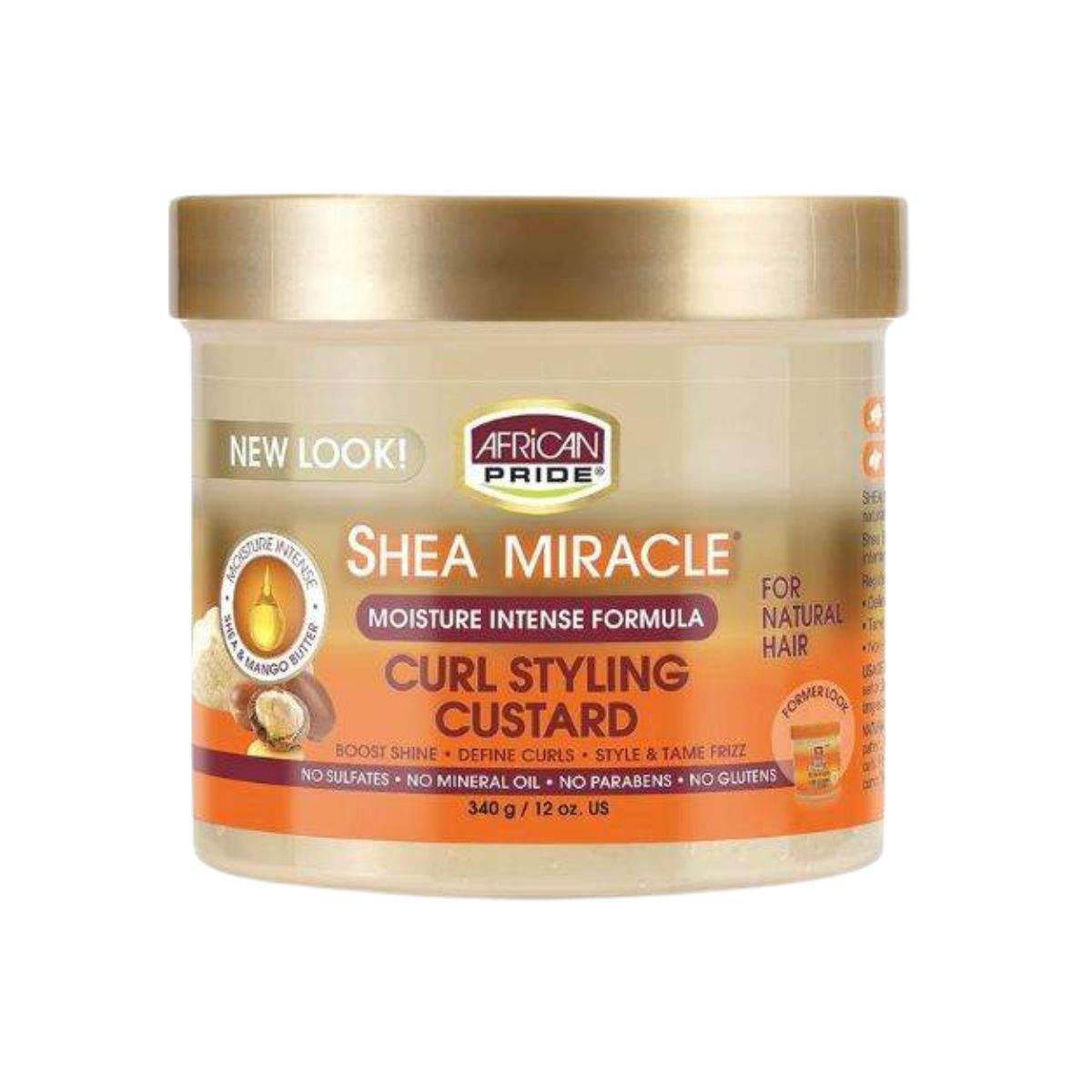 African Pride Shea Butter Miracle Moisture Curl Styling Custard 15 oz