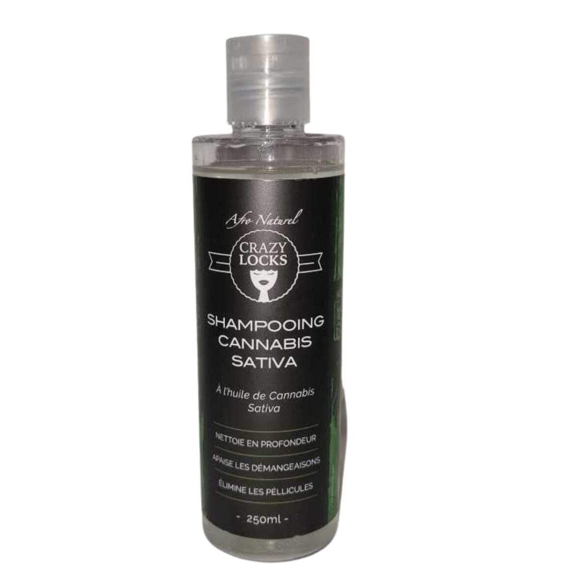 Shampooing Hydratant Crazy Locks Cannabis Sativa 250ml pour Cheveux Crépus