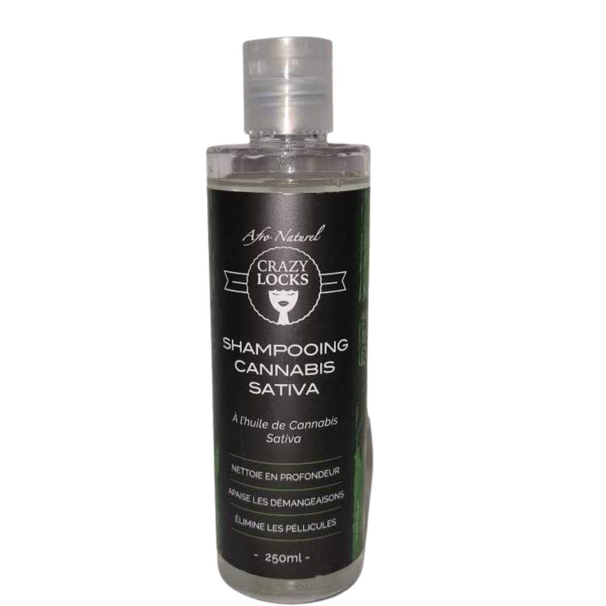 Shampooing Hydratant Crazy Locks Cannabis Sativa 250ml pour Cheveux Crépus