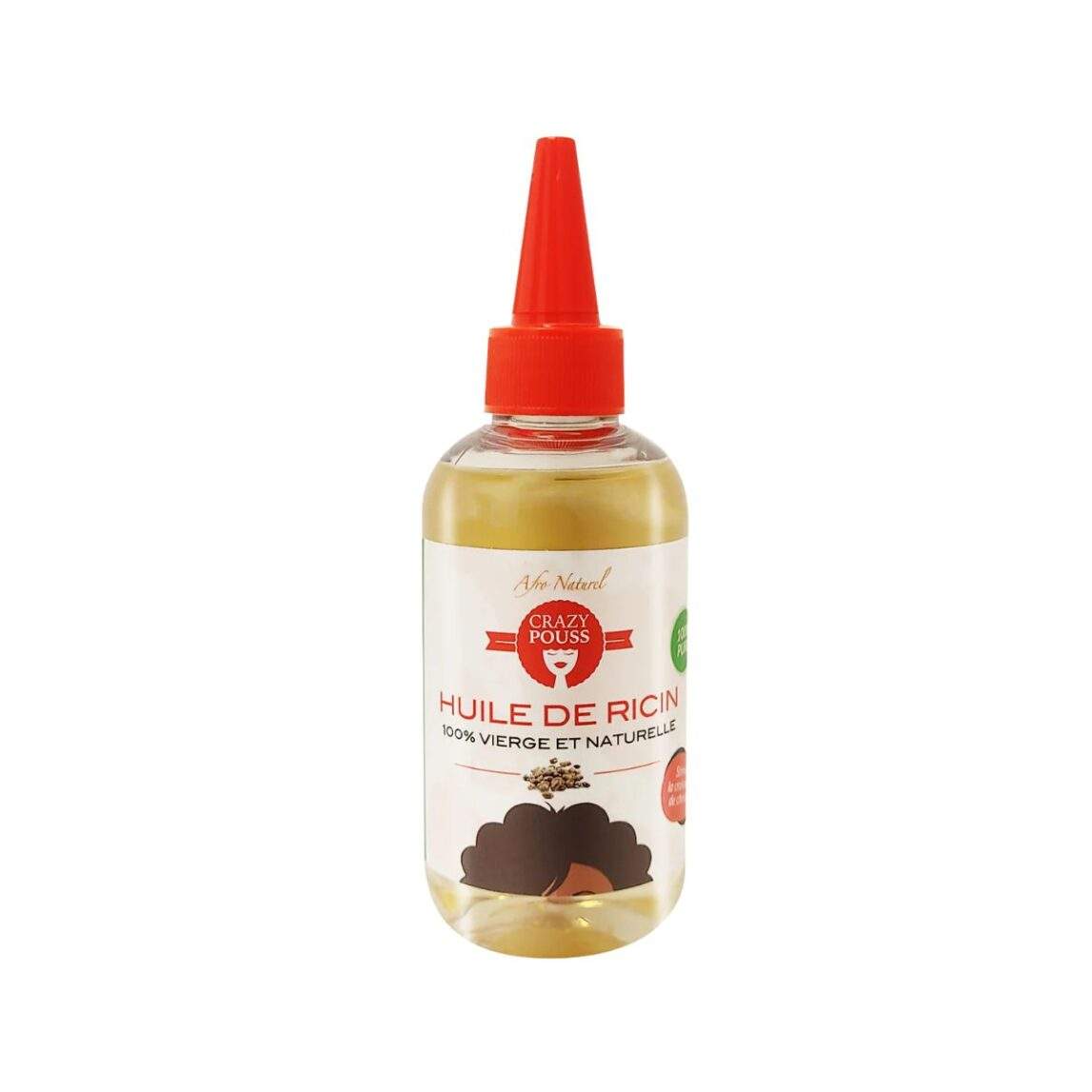 Huile de ricin 100% Pure et Vierge 150ml - CRAZY POUSS