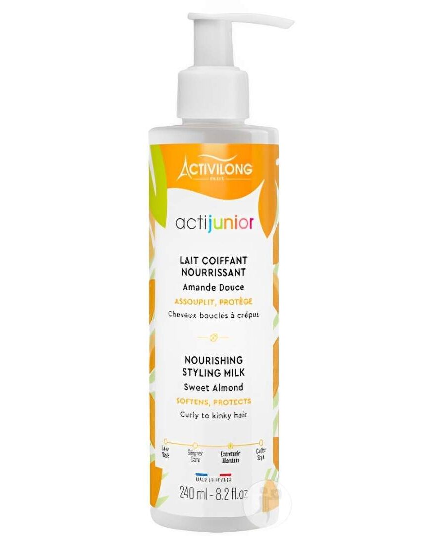 Lait Coiffant Nourrissant Amande Douce 240ml pour Cheveux Bouclés - Actijunior