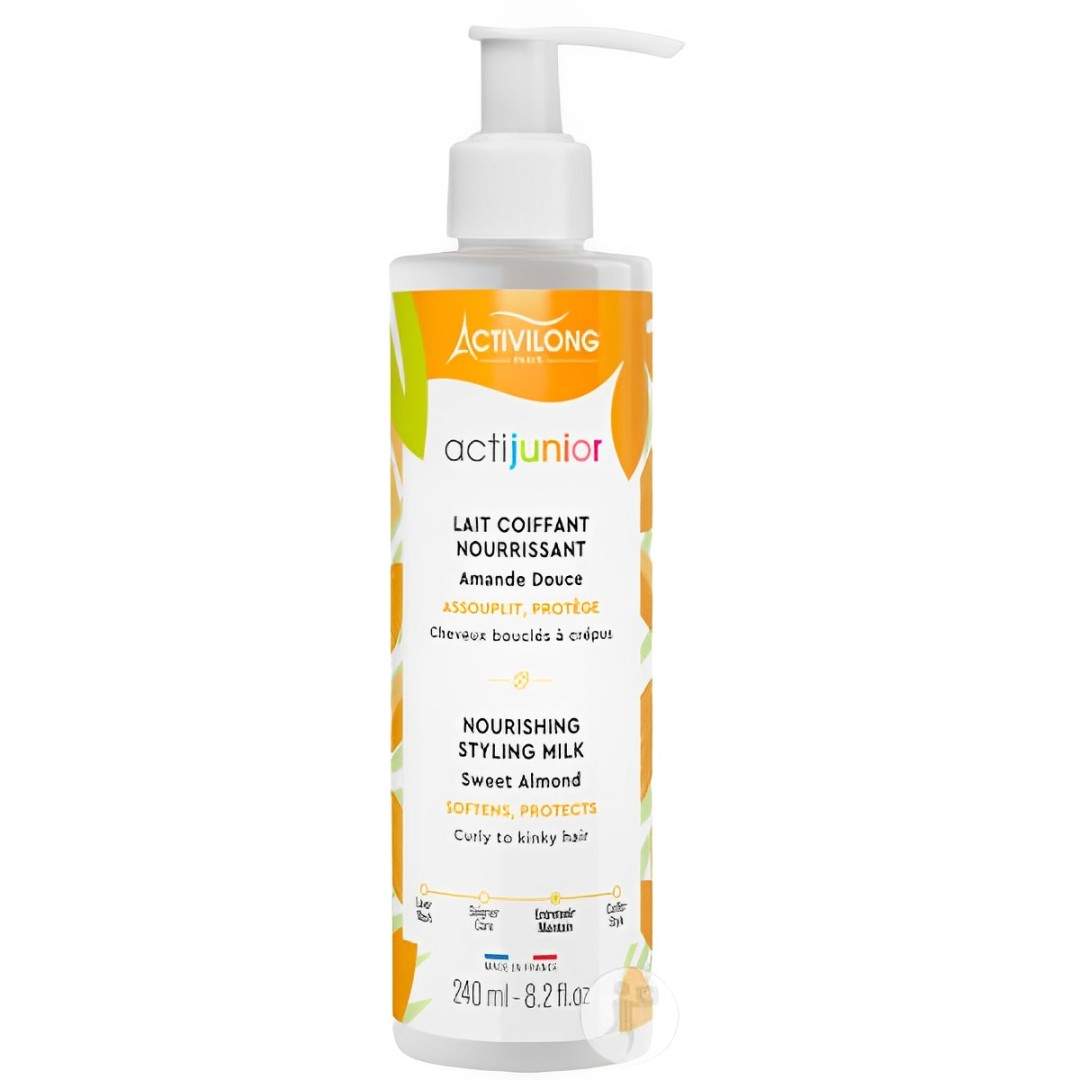 Lait Coiffant Nourrissant Amande Douce 240ml pour Cheveux Bouclés - Actijunior