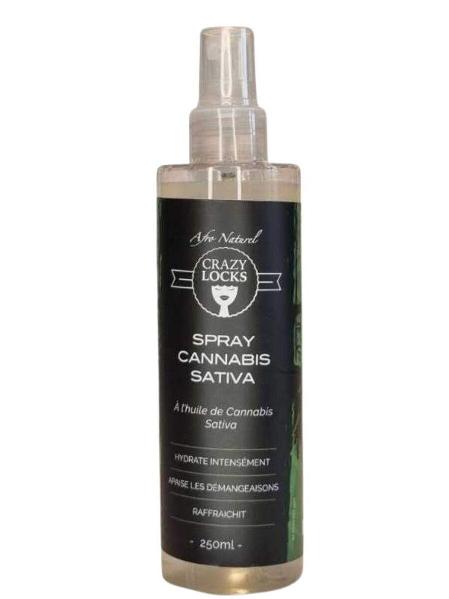 Spray hydratant à l'huile de cannabis sativa Crazy Locks 250 ml