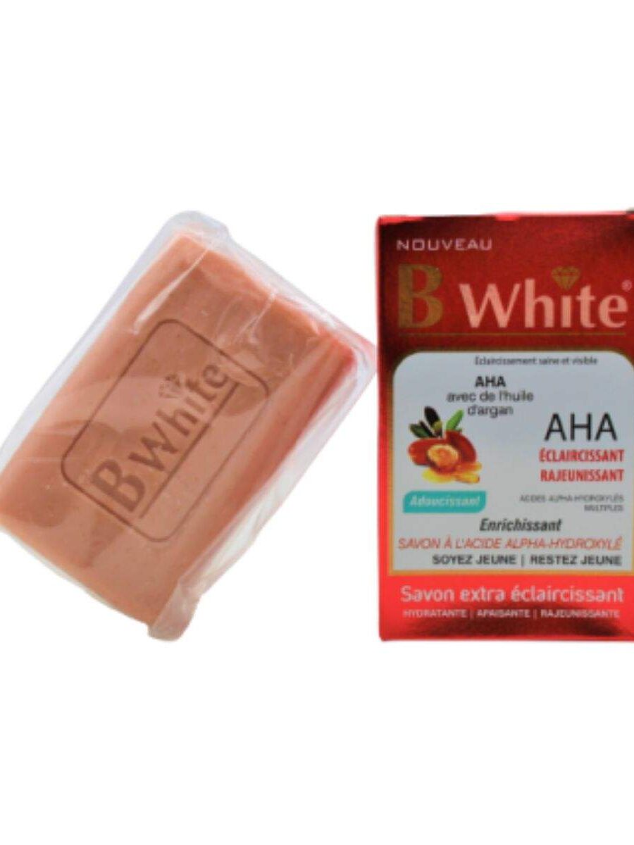 B WHITE SAVON AHA/ARGAN 200G