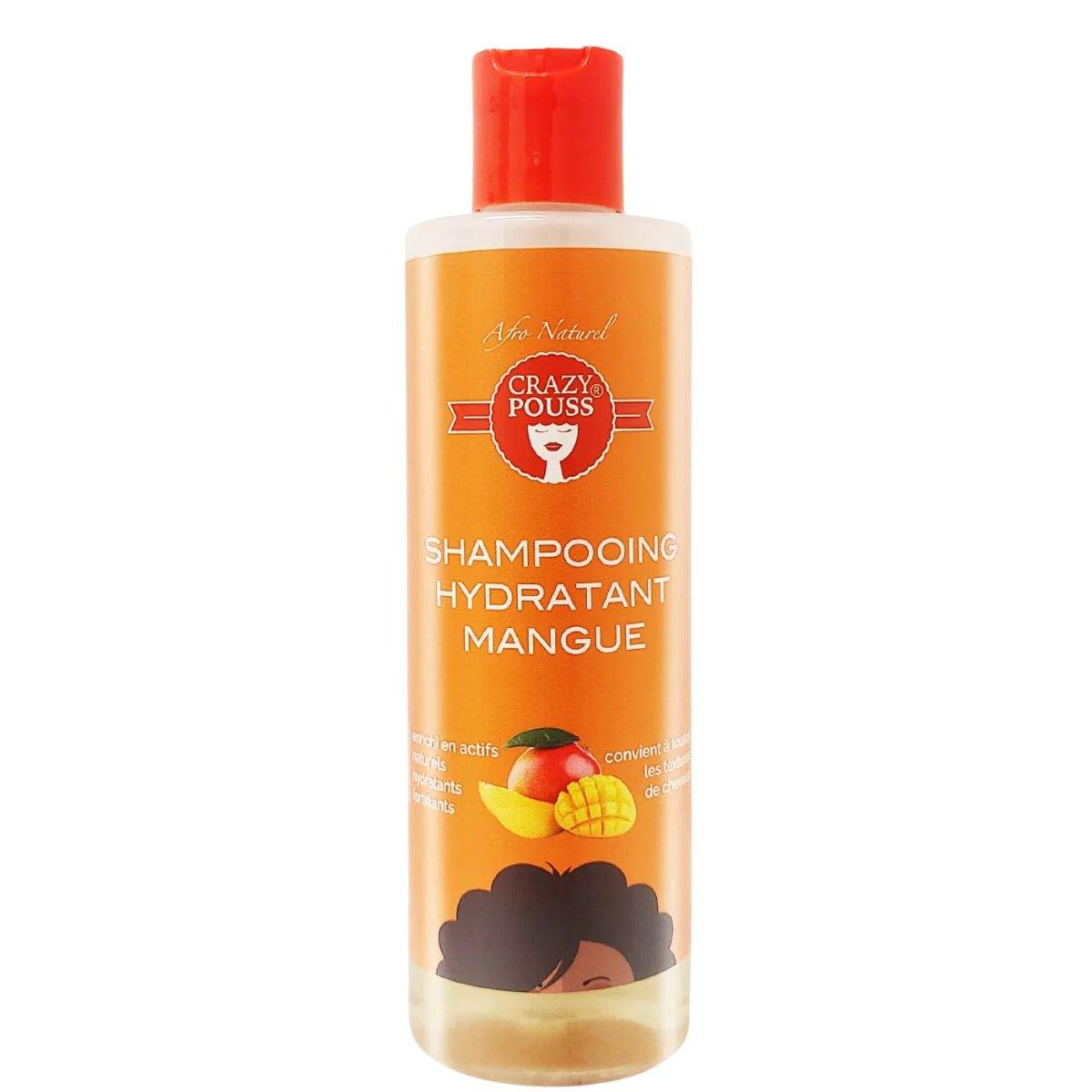 Shampoing hydratant mangue - 250ml - crazy pouss afo naturel