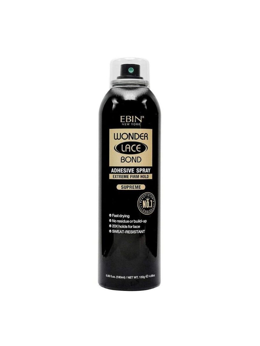 Ebin Wonder Lace Bond Spray Tenue Extrême Ferme Suprême 180 ml