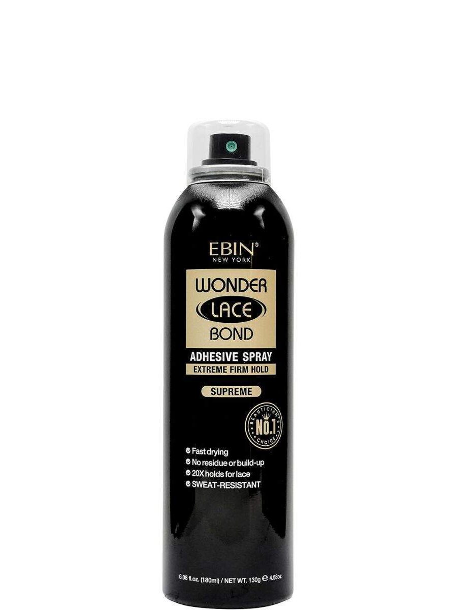 Ebin Wonder Lace Bond Spray Tenue Extrême Ferme Suprême 180 ml