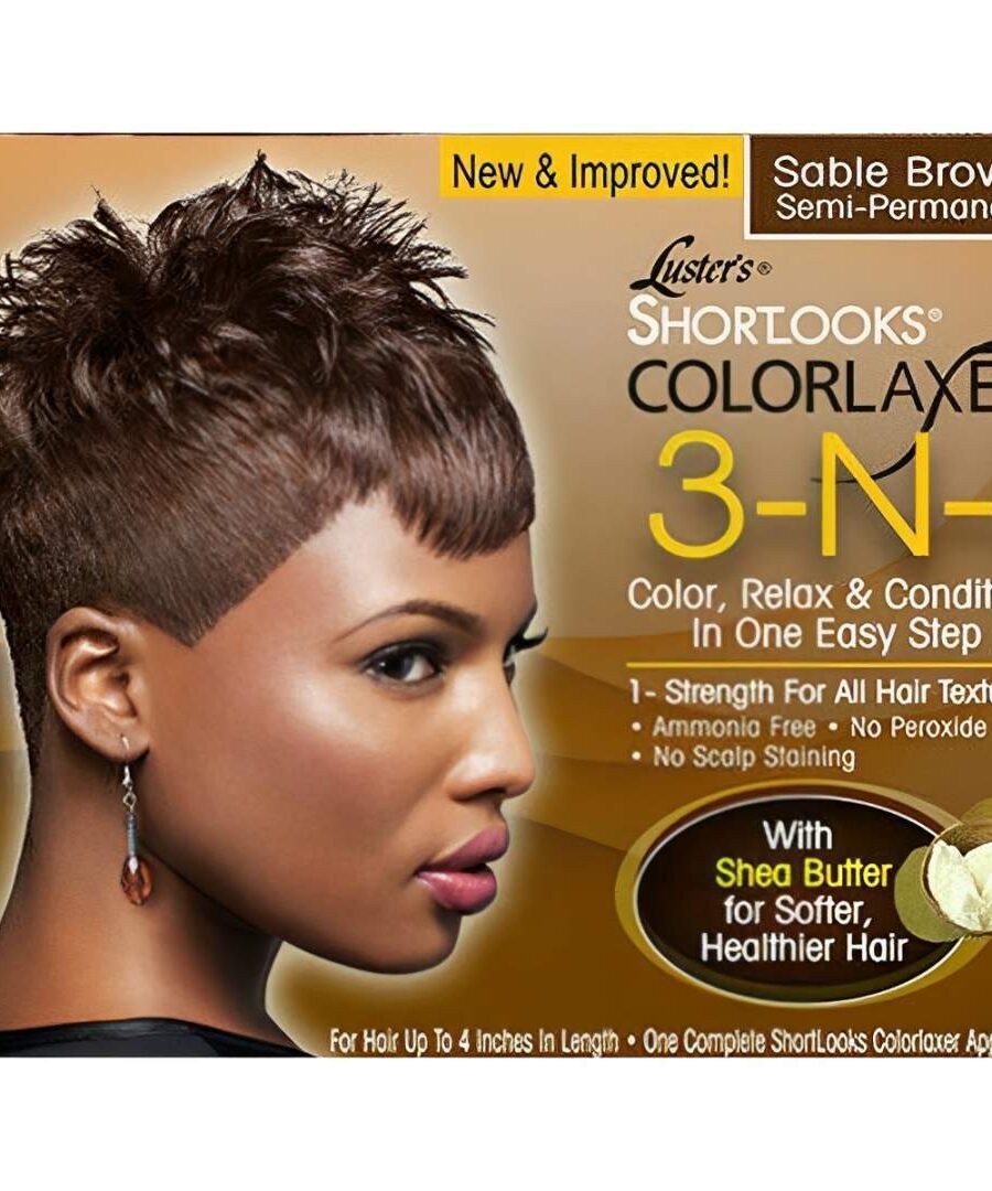 LUSTER'S PINK SHORTLOOKS | COLOR BROWN RELAXER 3-EN-1