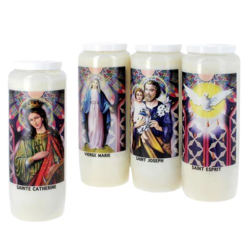 Bougies neuvaines avec effigies - Les Bougies de France