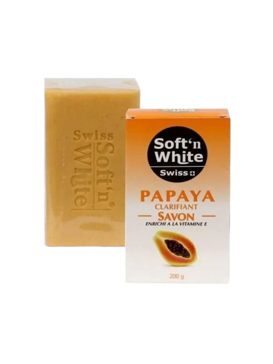 Soft N White swiss Papaye Soap 200g
