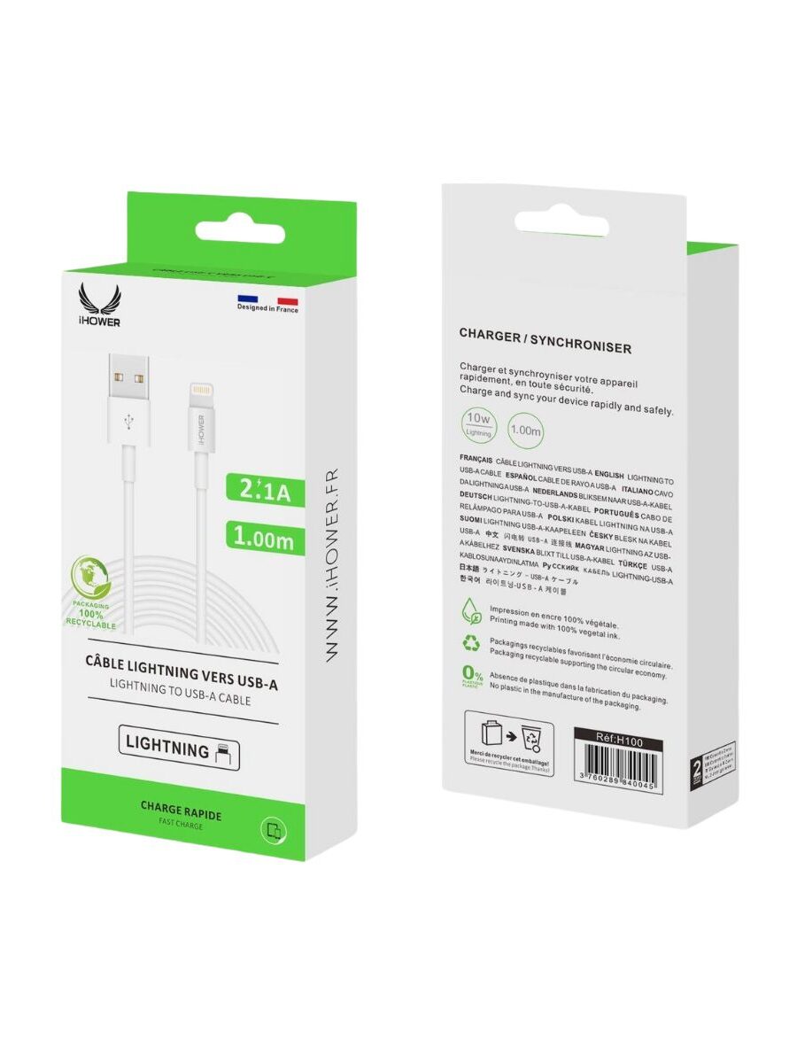 CÂBLE LIGHTNING VERS USB - A - IHOWER