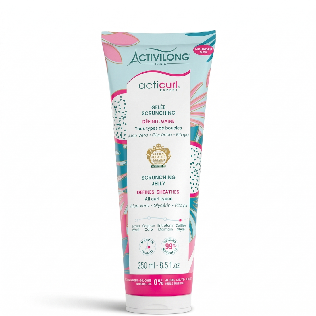 Gelée Scrunching Acticurl Expert Activilong 250ml définition des boucles et anti-frisottis