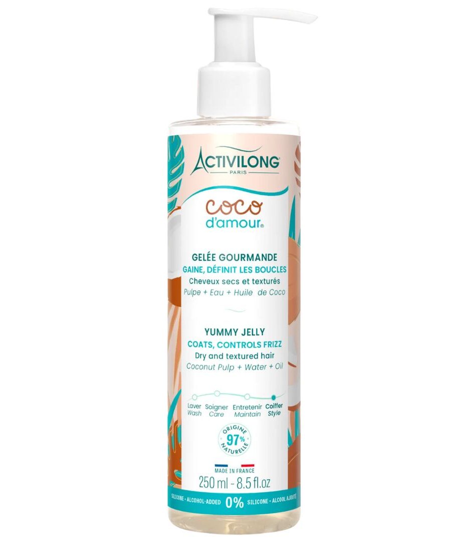 Gelée coco Activilong boucles définies cheveux bouclés frisés crépus anti frisottis