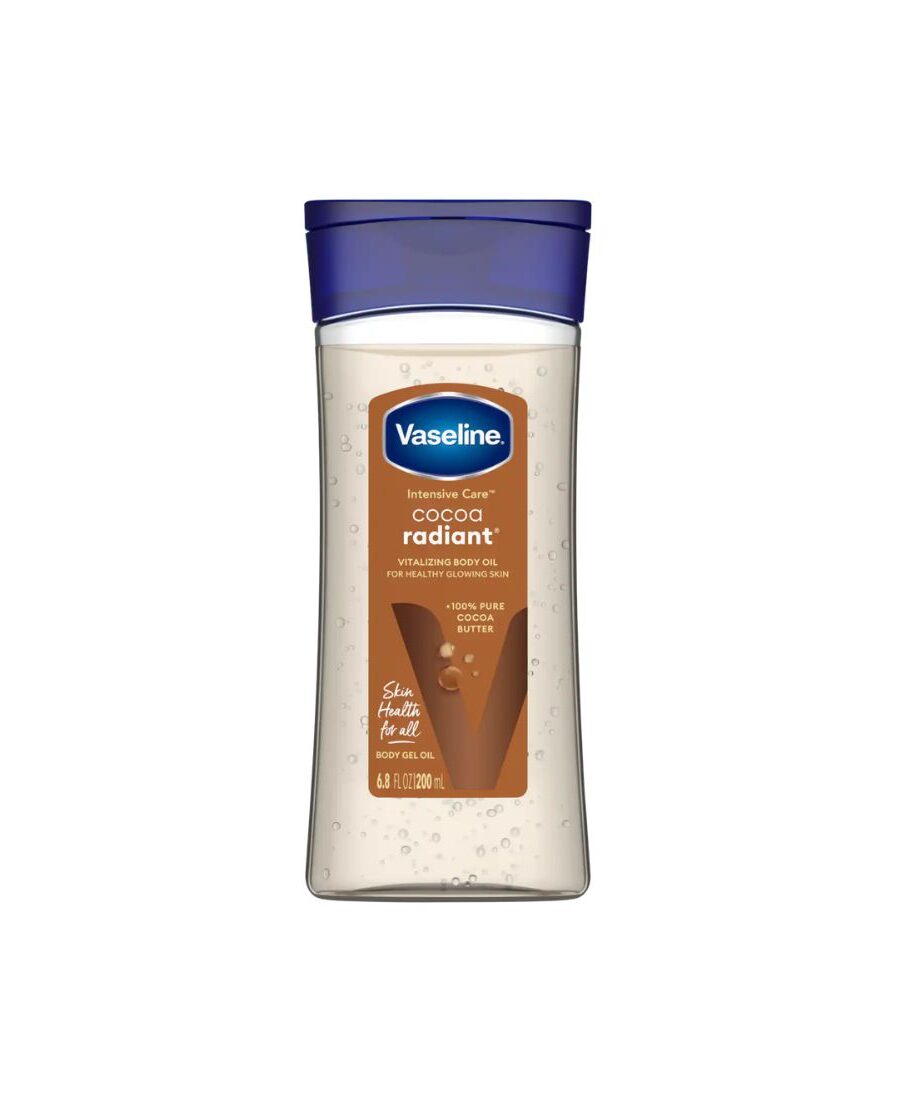 Huile corps Vaseline Cocoa Radiant – Soin Revitalisant au Pur Beurre de Cacao 200ml