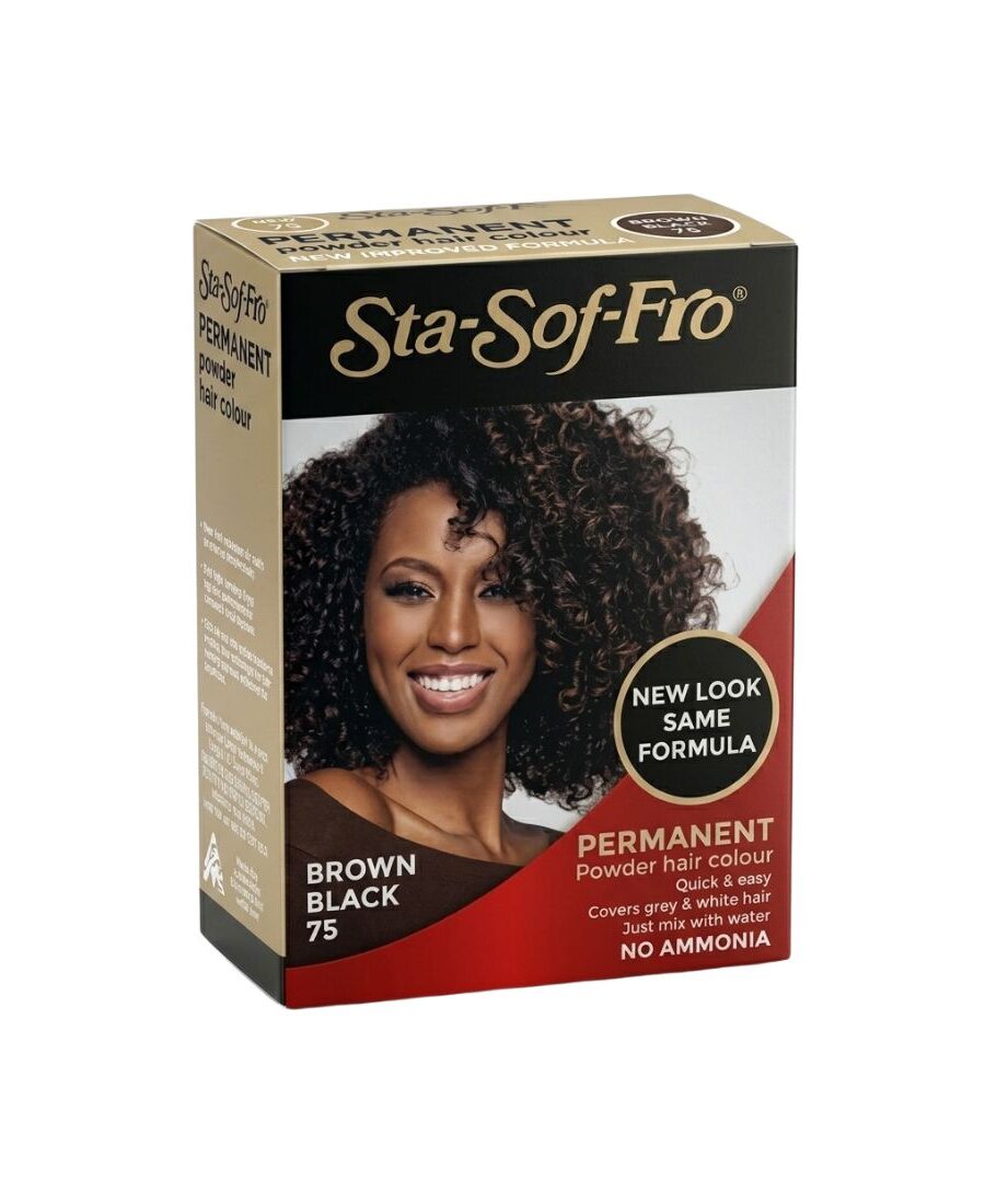Boîte de coloration poudre Sta-Sof-Fro Brown Black 75 reflet naturel