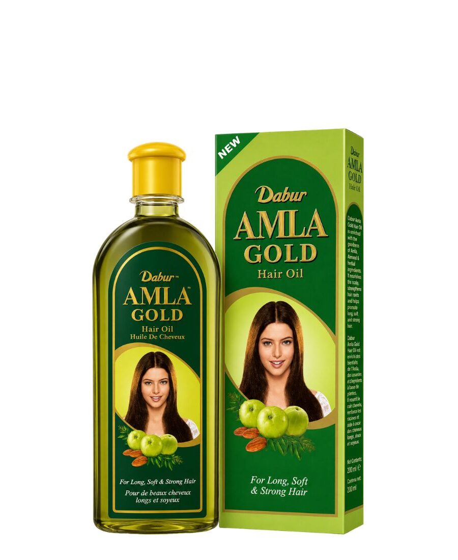Huile capillaire Dabur Amla Gold Hair Oil pour la croissance et la brillance.