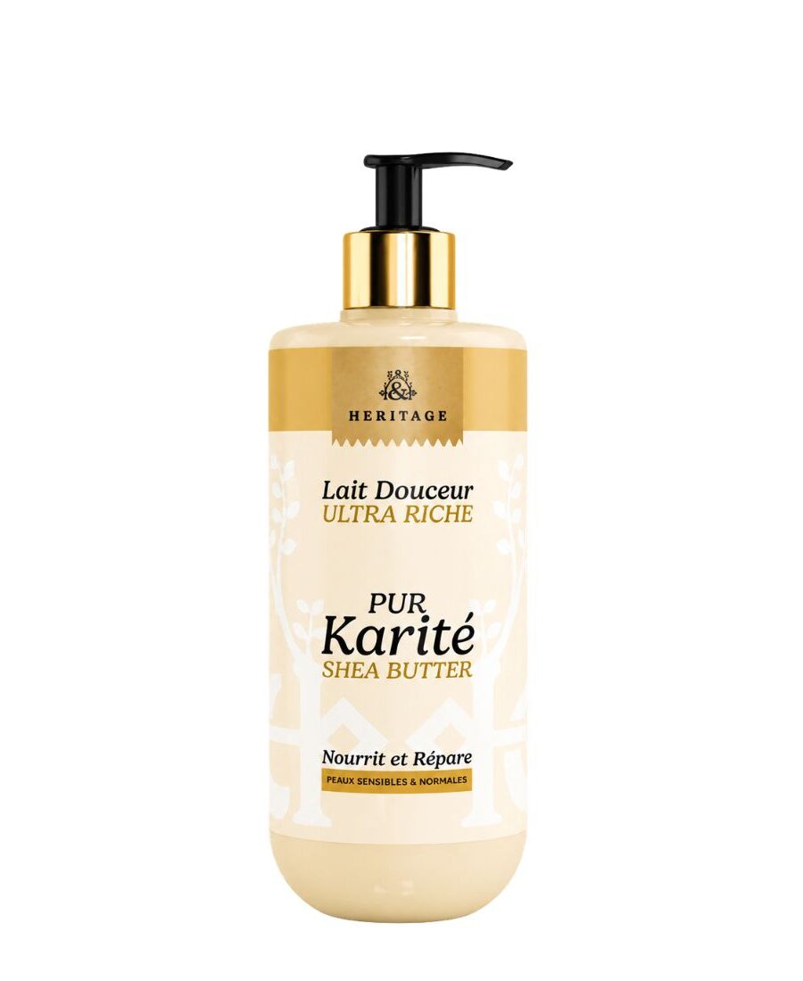 Lait Douceur Ultra Riche au Pur Karité Héritage (500ml) – Hygiène Réparatrice