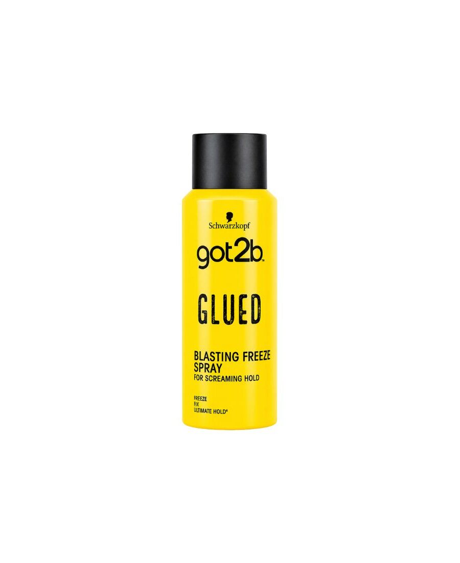 Spray fixateur Got2b Glued Blasting Freeze flacon jaune 100ml.