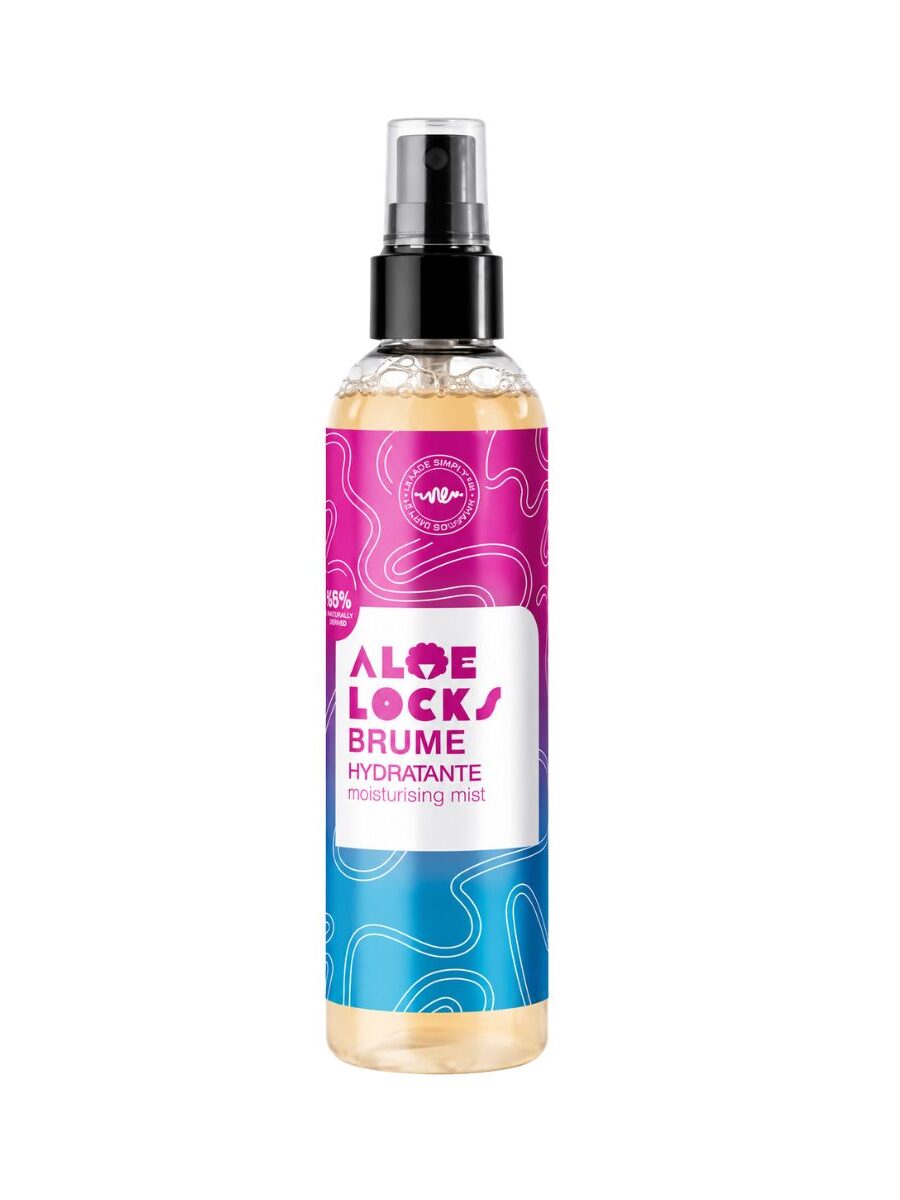 Flacon de la brume hydratante Aloe Locks et rafraîchissante 250ml du Labo Shandrani