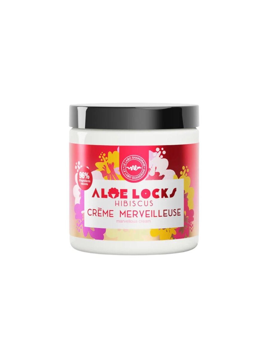 Pot de la crème merveilleuse Aloe Locks Hibiscus 250ml du Labo Shandrani